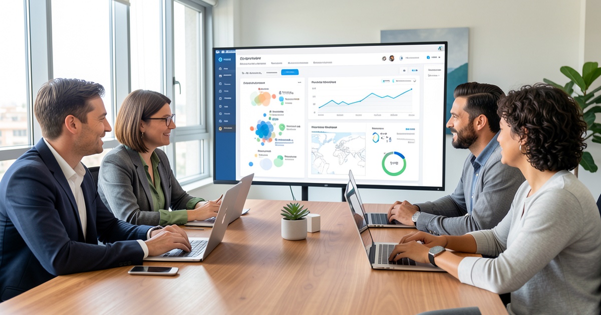 Social Listening con IA para Pymes - Guia 2026 - Dashboard de escucha social mostrando analisis de sentimiento y metricas