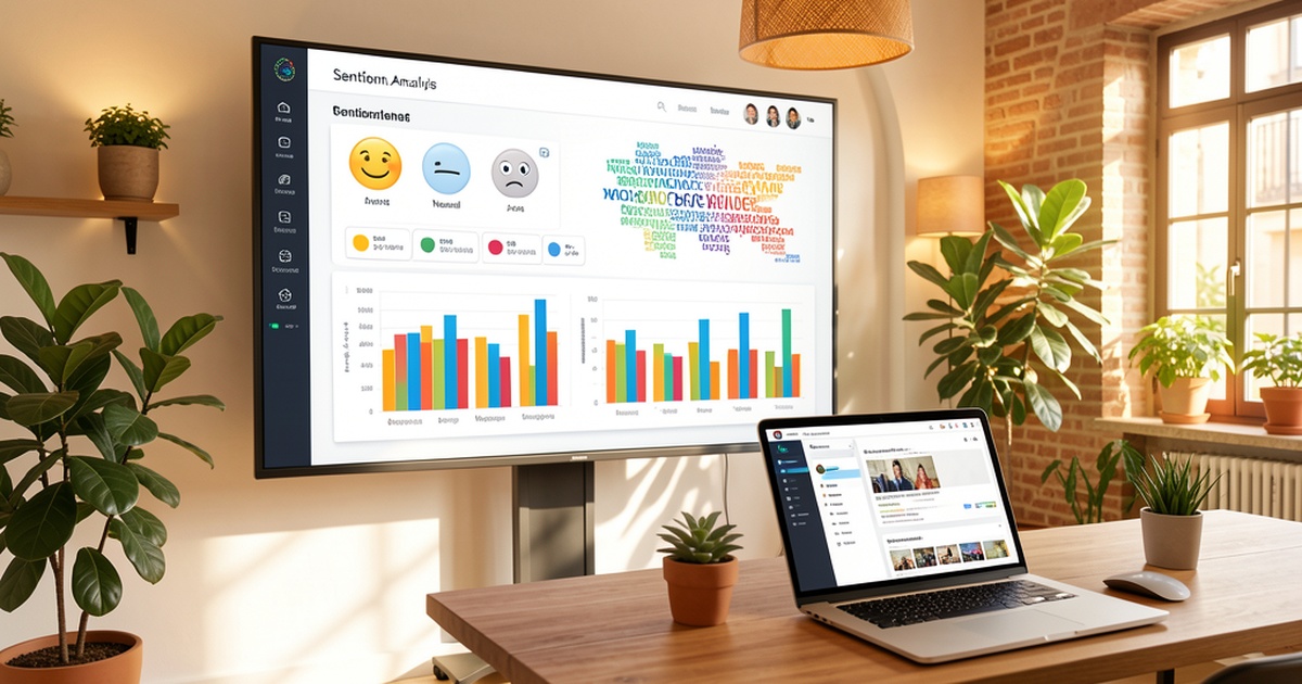 Análisis de Sentimiento con IA para Pymes 2026 - Dashboard de sentiment analysis
