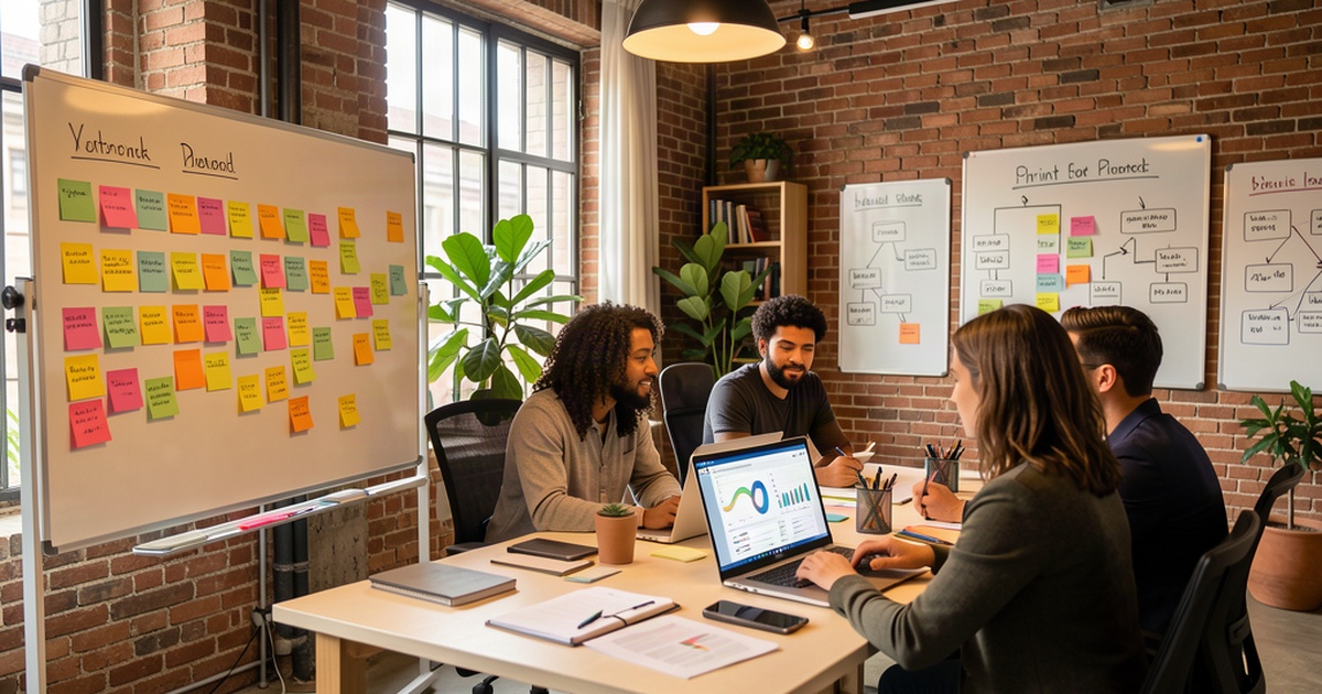 Agile Marketing con IA para Pymes: metodología ágil, sprint planning y colaboración en equipo