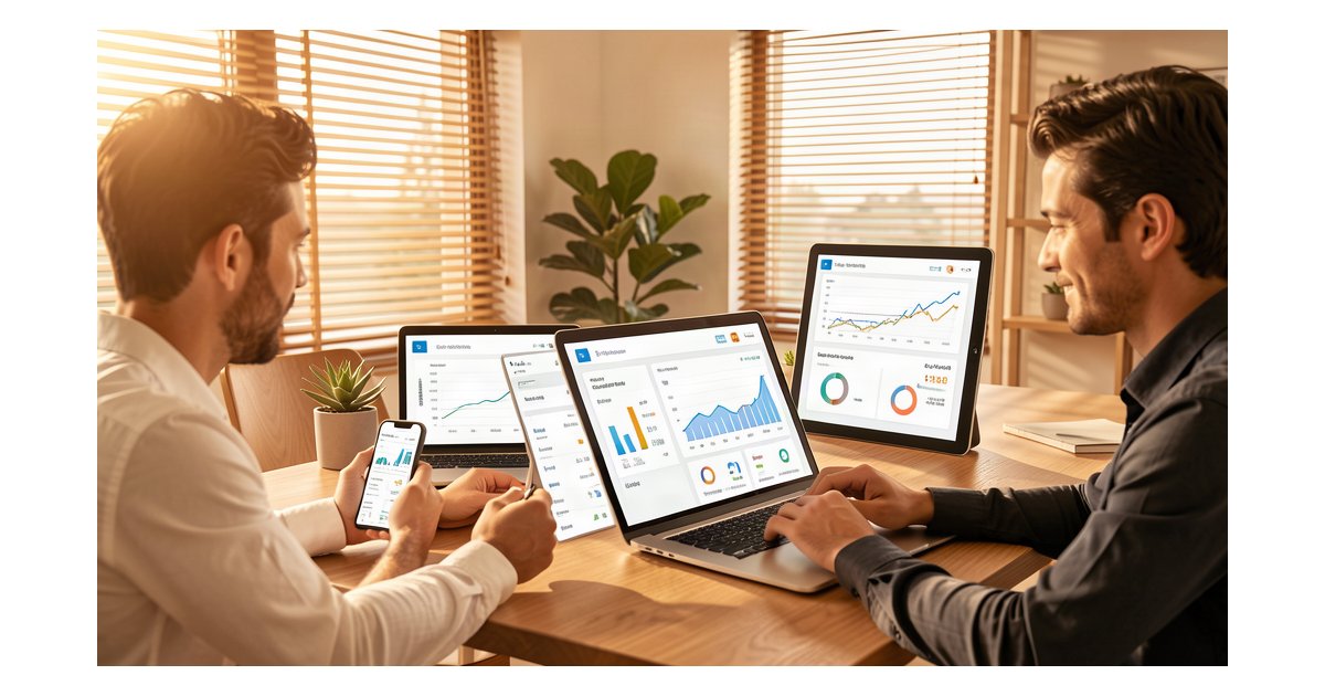 Mobile SEO con IA para Pymes 2026 - Equipo analizando rendimiento SEO móvil