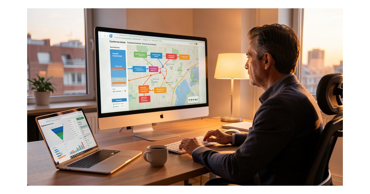 Imagen destacada sobre Customer Journey Marketing con IA para Pymes: Guía 2026