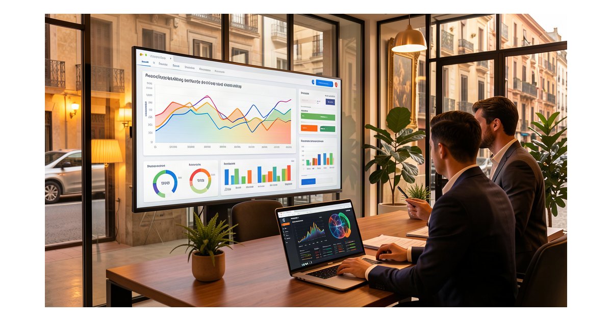 Predictive Marketing con IA para Pymes - Dashboard predictivo con gráficos y análisis de datos