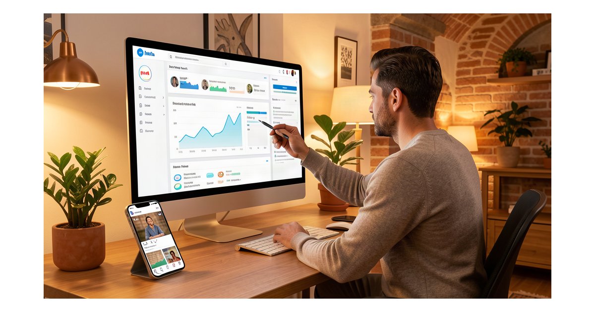 Panel de Meta Ads con IA optimizando campañas publicitarias en 2026