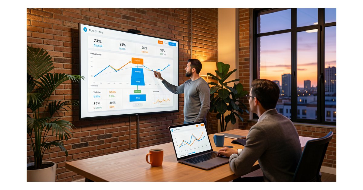 Automatización de Embudos con IA para Pymes 2026 Automatización de embudos de ventas con IA en 2026 - dashboard de conversiones