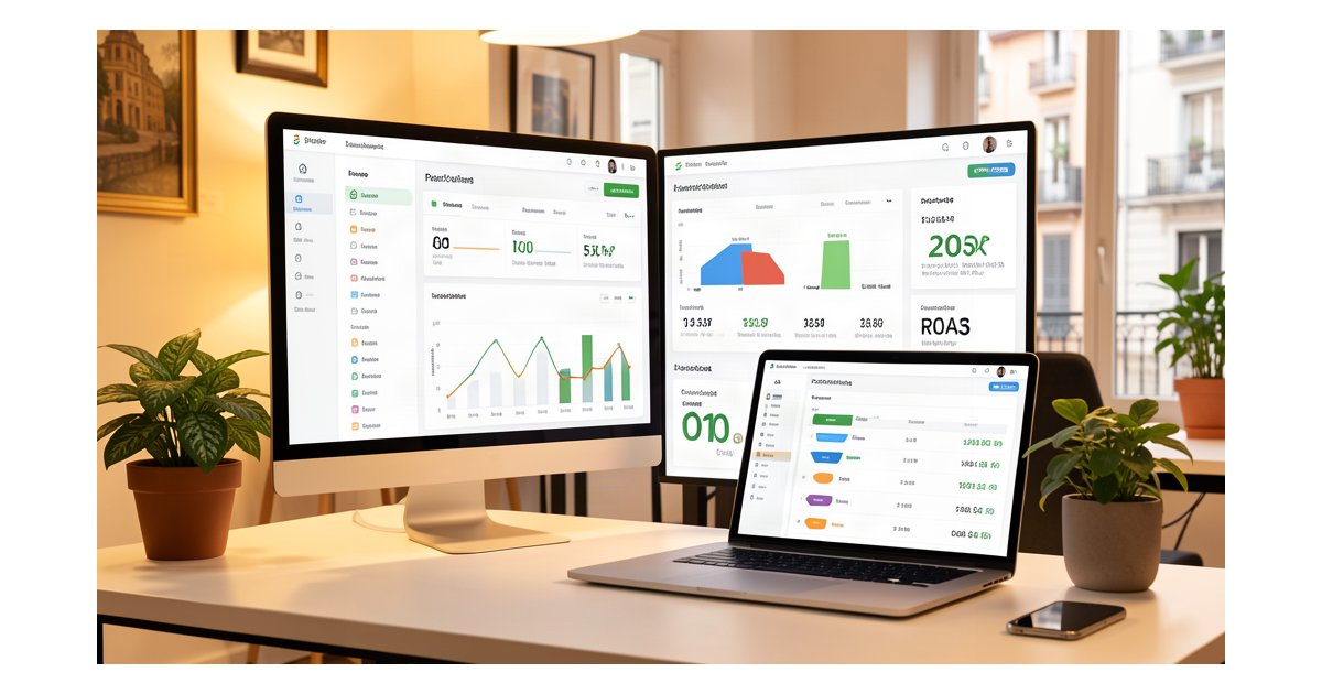 Marketing de Performance con IA para Pymes 2026 - Dashboard de analítica y rendimiento