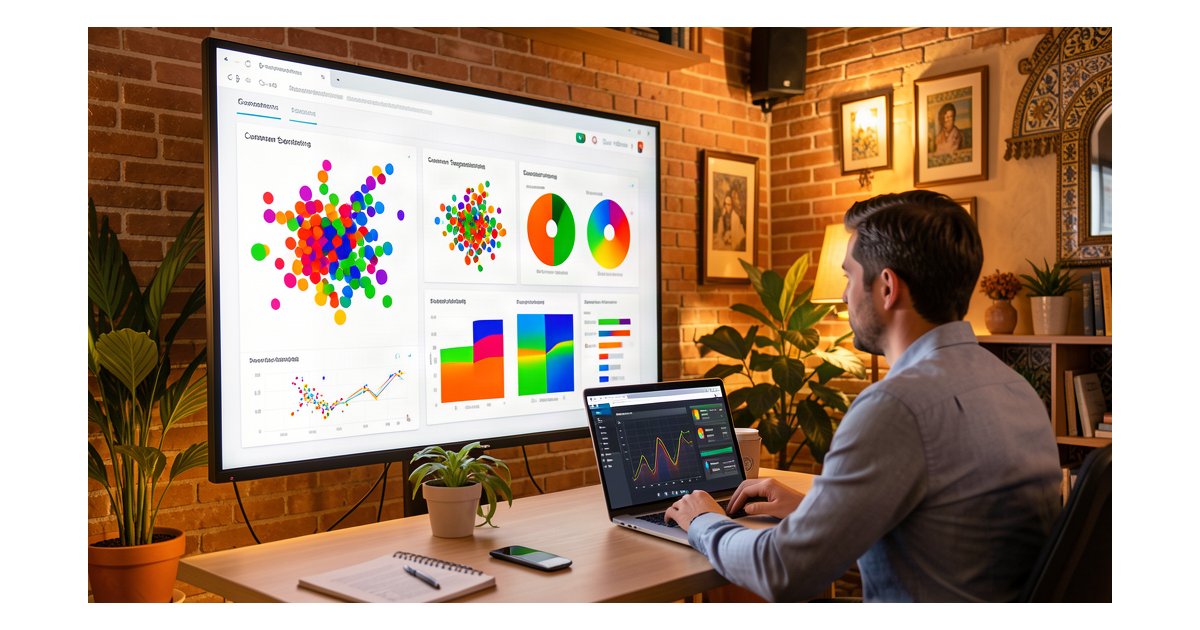 Microsegmentación con IA para Pymes 2026 - dashboard de análisis de segmentación de clientes